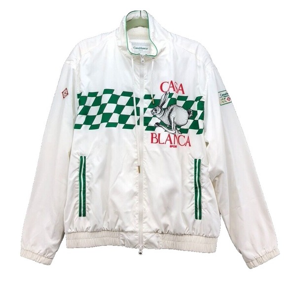 Casablanca Tennis Club Sport Tech Windbreaker Track Jacket Mens XL Athleisure